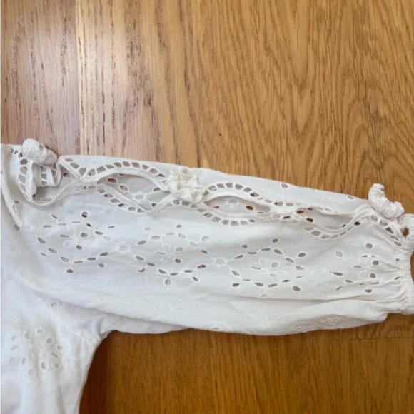 Zara White Kids Dress 7T - Picture 5 of 5